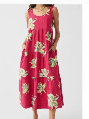Faherty Lanai seersucker sundress in orchid blossom Size XS